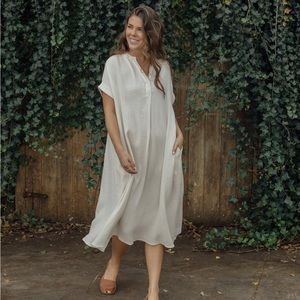 Neuflora park side dress in cream